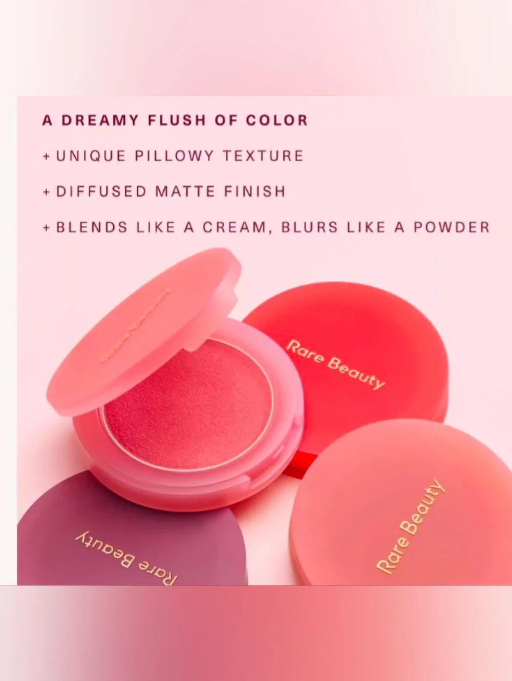 Rare Beauty Soft Pinch Matte Bouncy Blush-Color: Spirited- New In Box